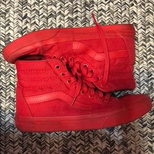 Red High top Vans